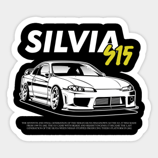 Silvia S15 (black print) Sticker